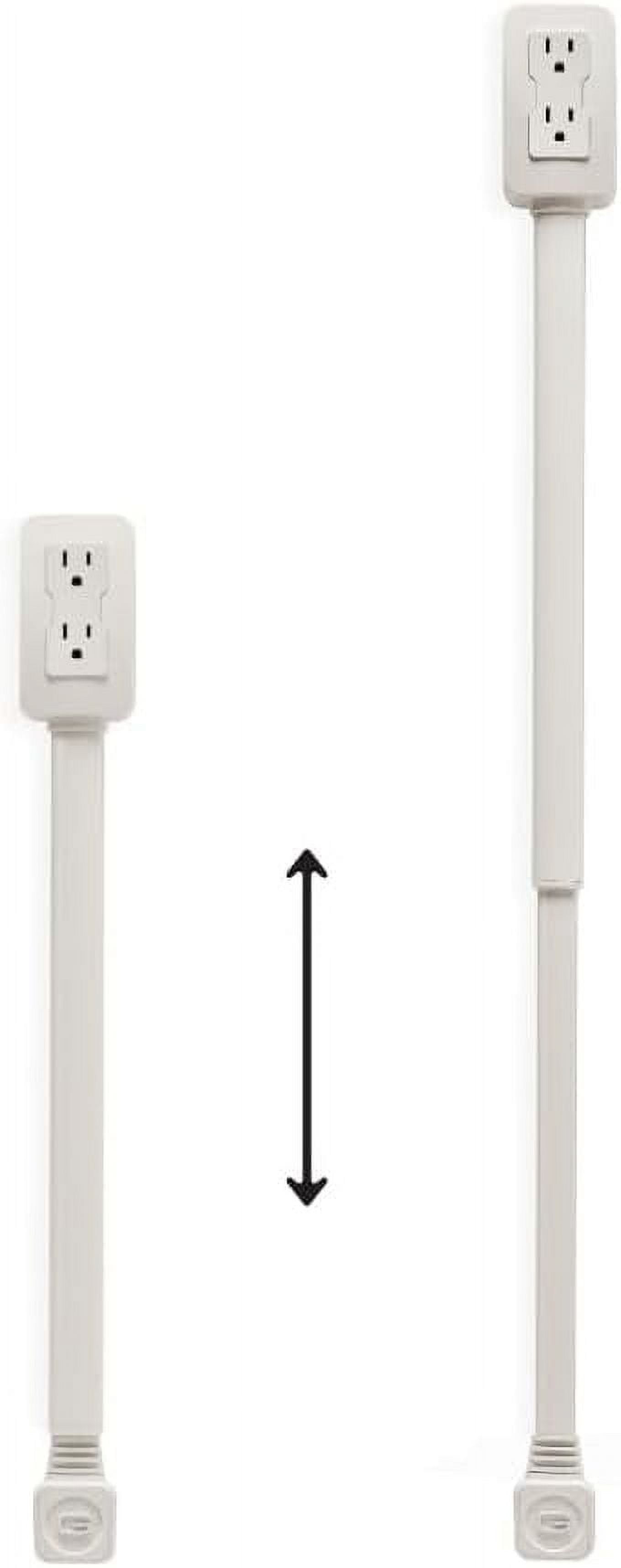 Electrical Outlet Extender. Access Hard-to-Reach Outlets! Features USB-A, USB-C, and 2 AC Outlets, Extends 22"-34", Rotates 180°. Use Behind Couches, Nightstands, Desks, and More, 1 PC