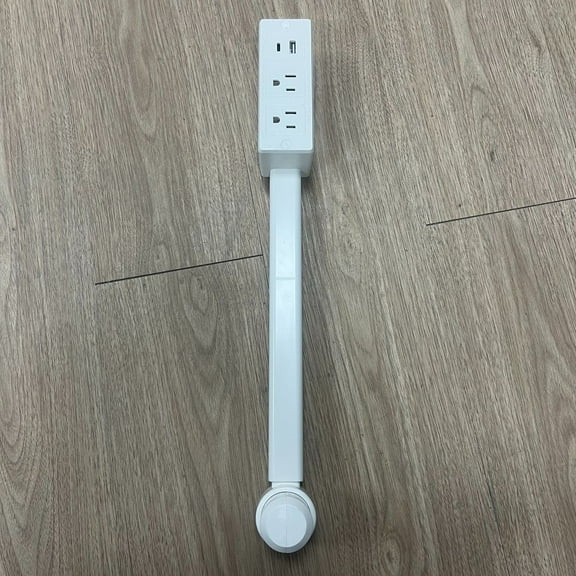 Electrical Outlet Extender Features USB-A, USB-C, and 2 AC Electrical Outlet Extender Stick for Hard to Reach Spaces Extends 27", Rotates 180. Use Behind Couches, Nightstands, Desks, and More