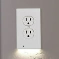 Electrical Outlet Night Lights with BuiltIn LED Night Lights White