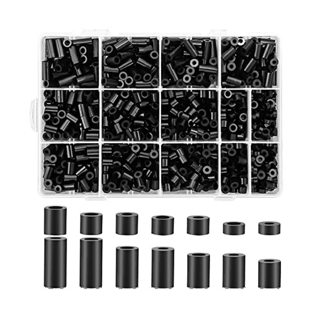 Electrical Outlet Screws Spacers, Nylon Round Spacer for M3 Screws, for