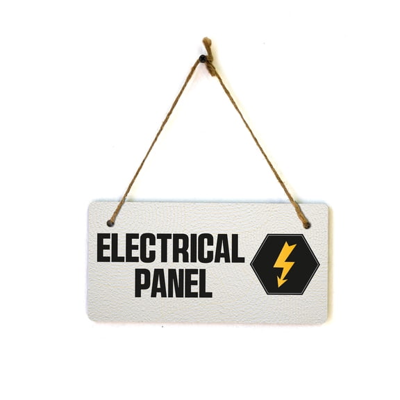 Electrical Panel 5x10 Hanging Plus Wall or Door Sign | Office Signage