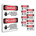 thumbnail image 1 of Electrical Panel Keep Clear Bilingual OSHA Danger Aluminum Sign 14 Inch x 10 Inch - 5 Pack, 1 of 8