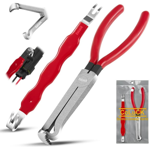Electrical Plug Removal Tool ,Electrical Disconnect Pliers Connector Separator ,Automotive Tools Connector Pliers,Automotive Electrical Plug Connector Tool Terminal Disconnect Tool(1Set,2Pcs)