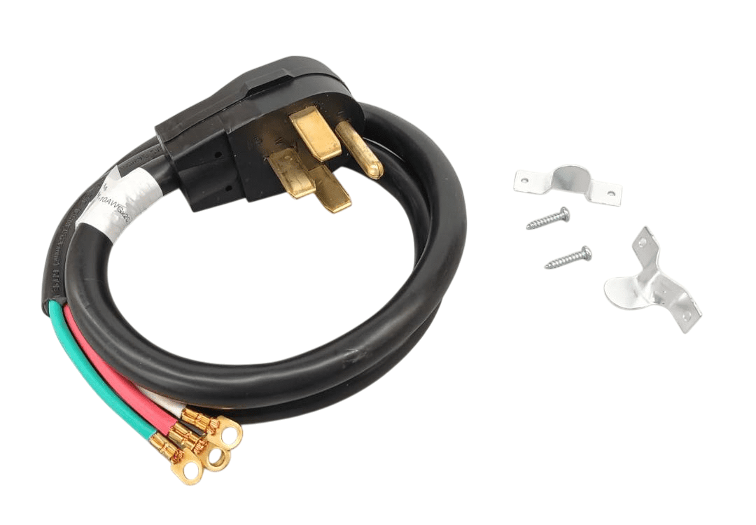 Electrical Range 4' Power Cord, 40 Amp, 4 Prong Wire, 125/250V, SRC4-40-4