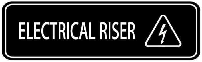 Electrical Riser Acrylic Sign For Office Door Wall Home And Business ...