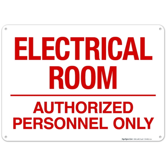 Electrical Room Sign, (SI-6851)