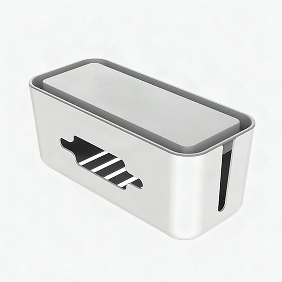 Electrical Socket Storage Box Power Cable Manager Case & Phone / Tablet Holder