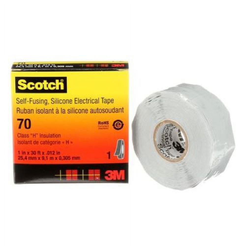 Electrical Tape, 12 mil, 1" x 30 ft., Gray
