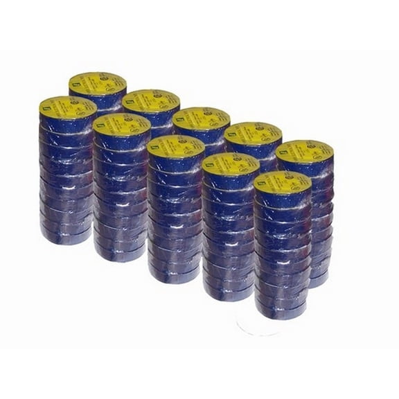 Electrical Tape 3/4" X 66' Ul/Csa 100 Roll Case Several Colors., Blue