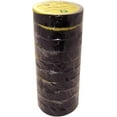 Electrical Tape 3/4" x 66' UL/CSA 10 roll pack several colors., Black