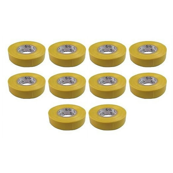 Electrical Tape PVC UL Listed – (10 Pack) Yellow