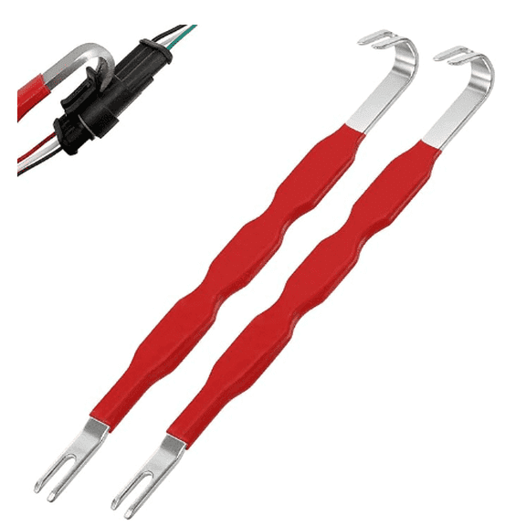 2PCS Electrical Connector Removal Tool - Multipurpose Terminal Disconnect Pliers for Automotive Wiring Systems Repair