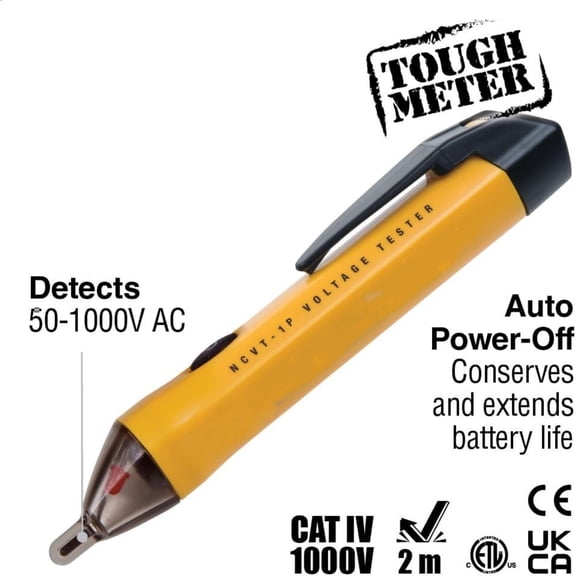 Electrical Test Kit with Digital Multimeter, Noncontact Voltage Tester and Electrical Outlet Tester, Leads and Batteries