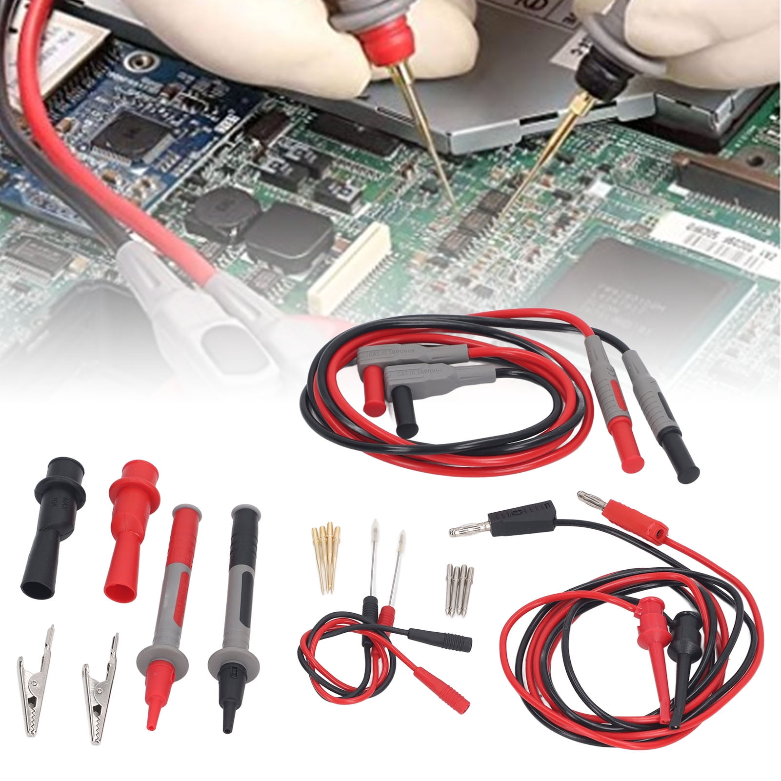 Electrical Test Probe Set, Service Life No Signal Loss Lightweight Low