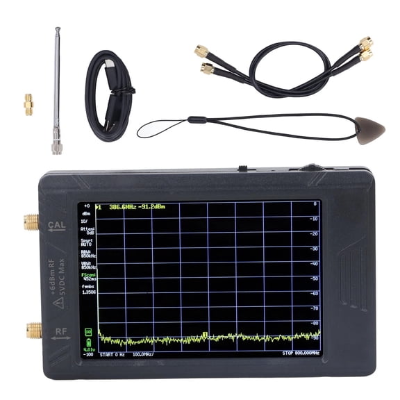 Electrical Testing Tool Spectrum Frequency Analyzer Resolution Switchable 100KHZ to 5.3GHZ 4in Screen Handheld Spectrum Analyzer ,Accurate Testing