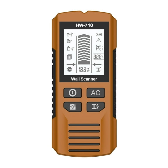 Electrical Tools 5 In 1 Wall Scanner with Stud Metal AC Wire and LCD Display for Accurate Hidden Line Detection and