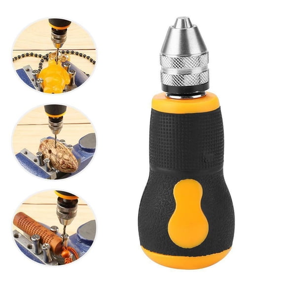 Electrical Tools — Spiral Automatic Vise Manual Drill Chuck Pin Hole Set for Home Improvement and DIY Projects, 19.5 cm×4 cm, Black