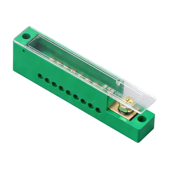 Electrical Wire Junction Box for Home Wiring, 2-in 8-out Cable Splitter Terminal Block, Multi-Port Wire Connector Box with 12 Outlets for Safe Electrical Connections K