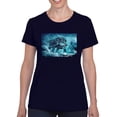 thumbnail image 1 of Electrical Wolf Beast T-Shirt Women -Anthony Chirstou Designs, Female Medium, 1 of 4