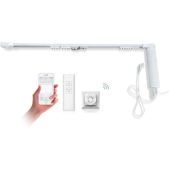 Electrically Open Curtain Opener,Phone APP,Alexa,Google Assistance Remote Control