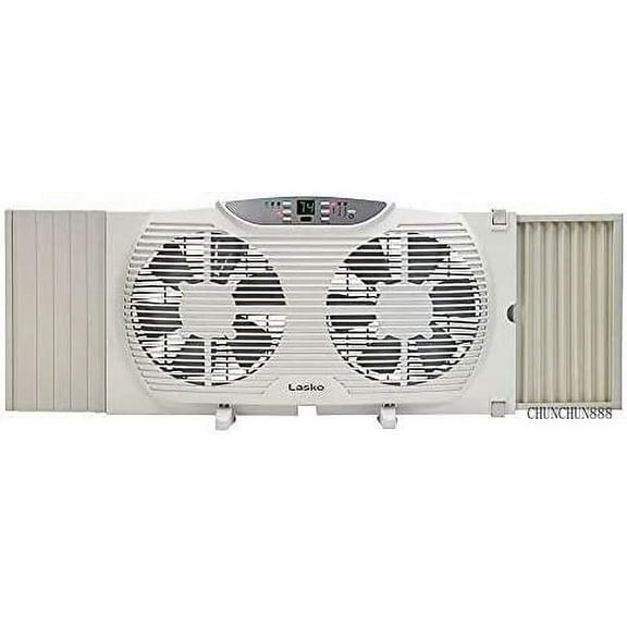 Electrically Reversible 9" Remote Control Twin Window Fan