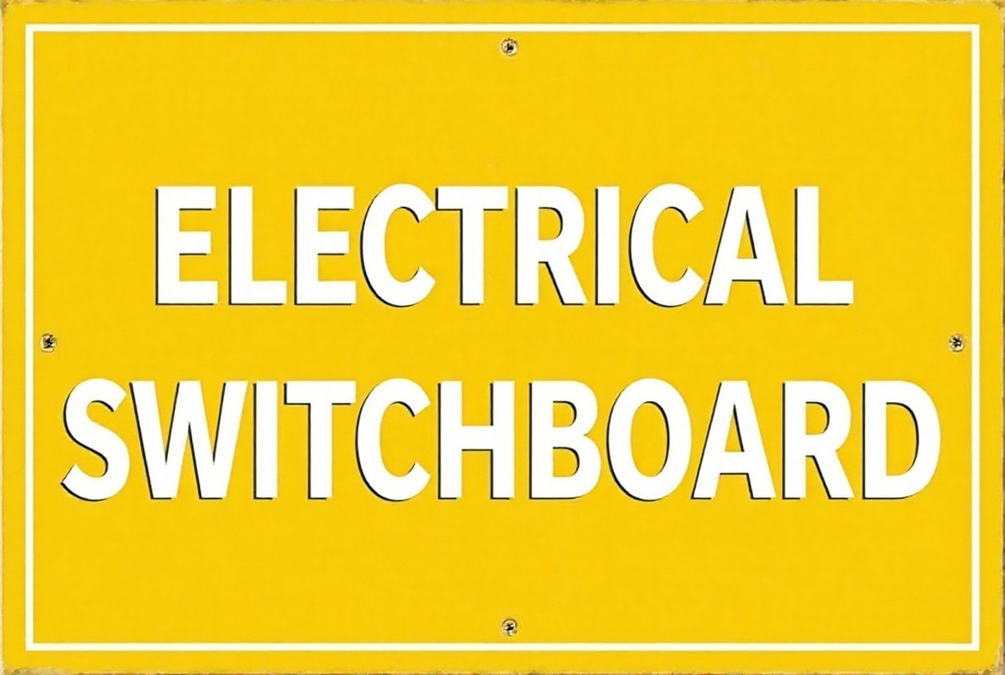 Electricalswitchboard Aluminum Metal Warning Sign 8