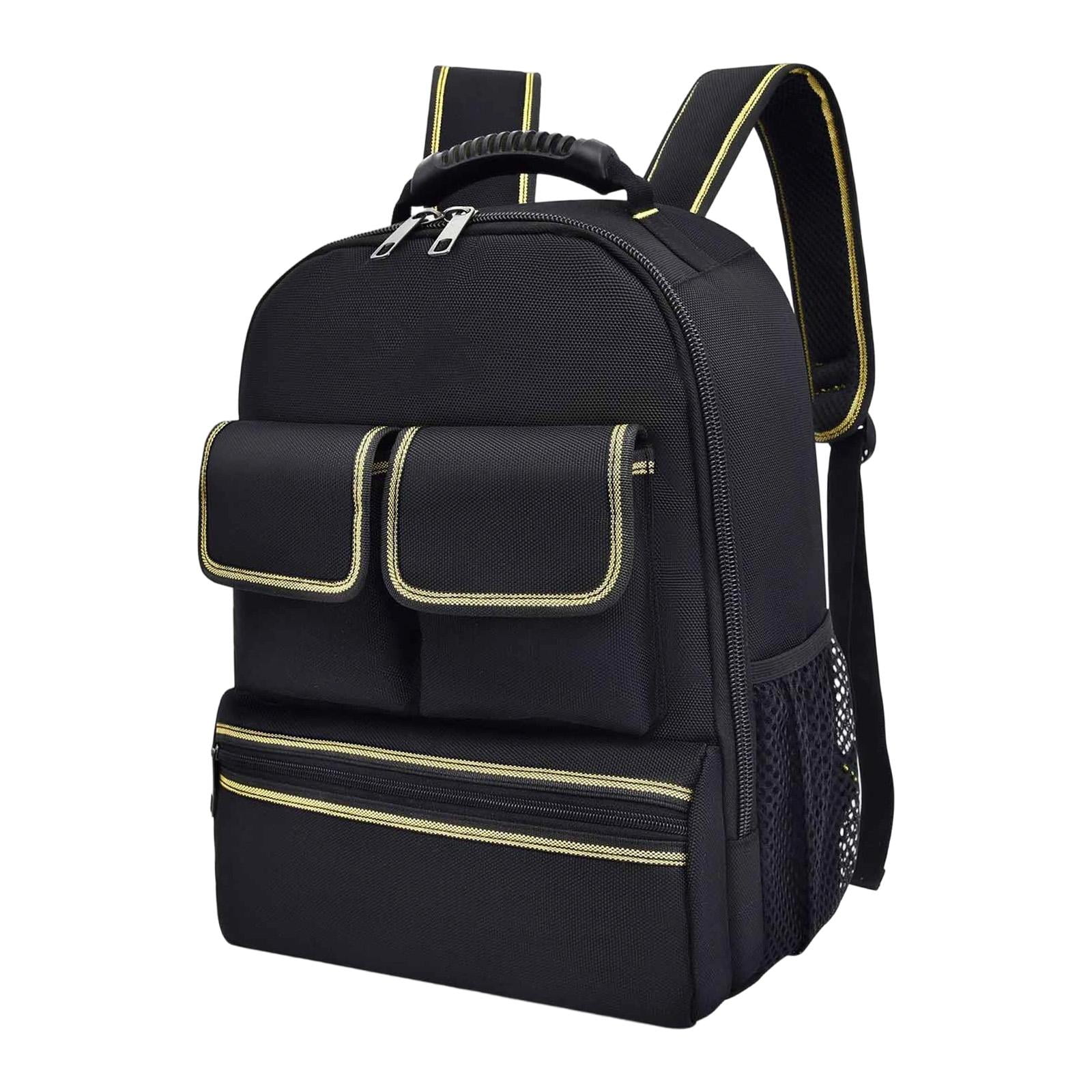 Electrician Backpack Tool Organizer Bag Oxford Cloth Wear Resistant for Maintenance Technician Work