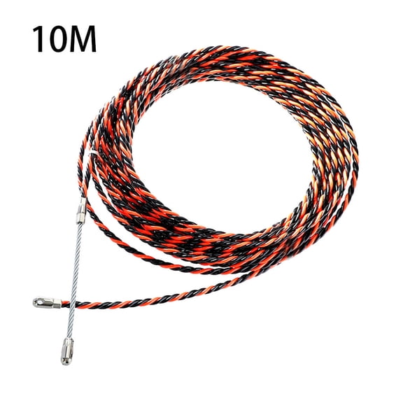 Electrician Cable Threading Tool 10m Steel Fish Tape With Wire Puller And Cable Ties