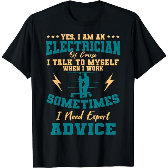 Electrician Electricity Lineman Wiring Electrical Engineer T-Shirt