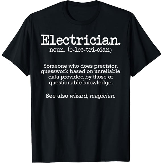 Key Account Definition Electrician - Funny Dictionary Definition T-Shirt - Walmart.com