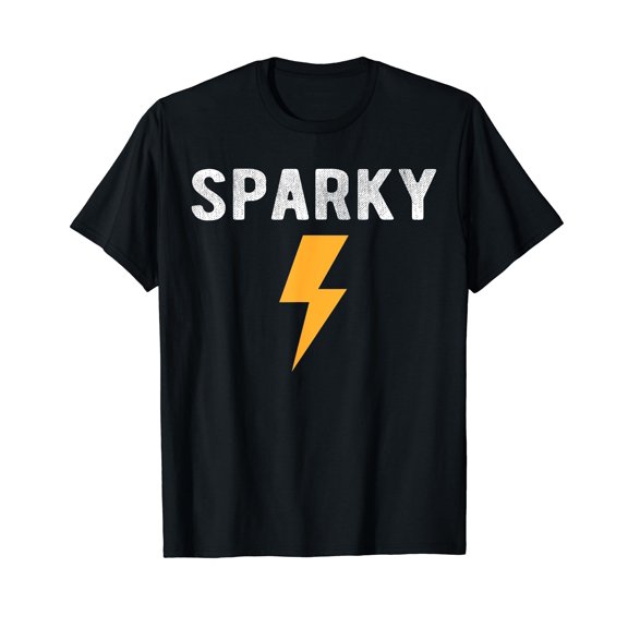 Electrician Gift Funny Sparky Nickname Lightning Bolt Tee T-Shirt