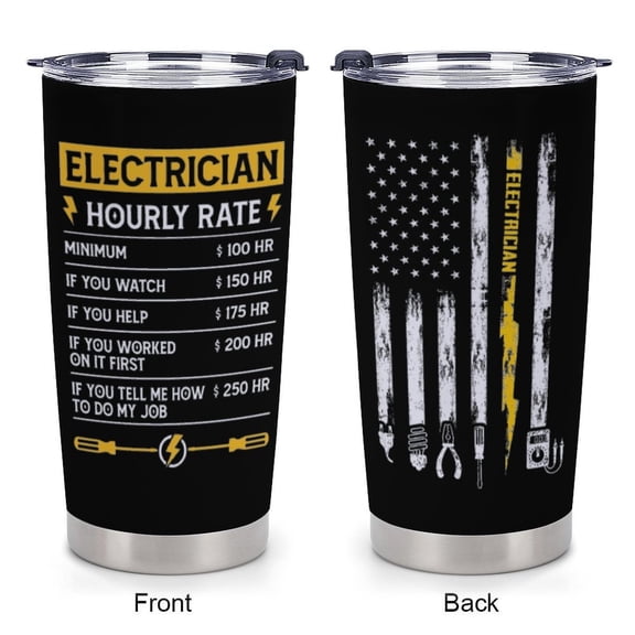 Electrician Gifts for Men - Electrical Engineer Gifts for Dad, Husband, Boyfriend, Coworker - Christmas, Father's Day, Birthday Gift for Electrician - 20oz Tumbler