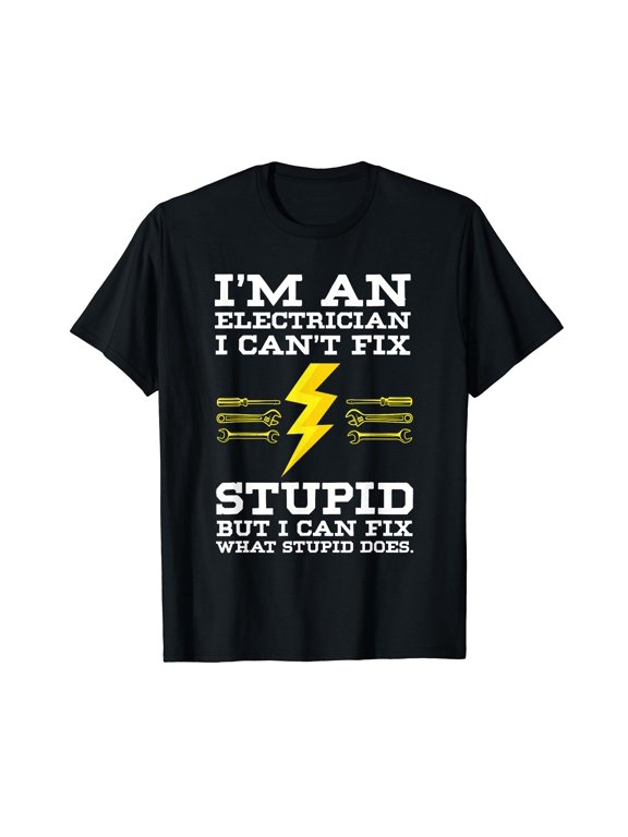 Electrician Gifts for Men & Funny electrical Design T-Shirt