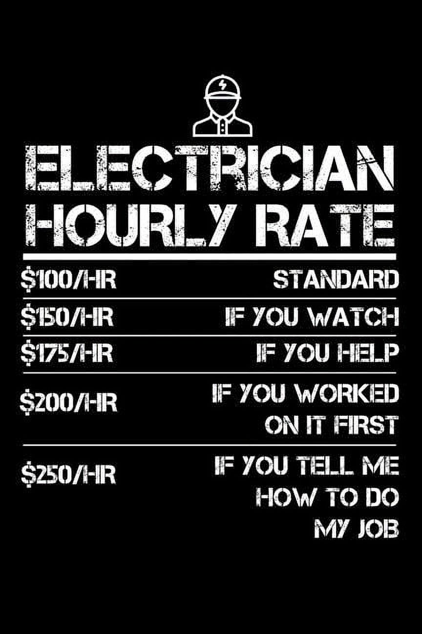 Electrician Hourly Rate Small Business Planner 6 x 9 100 page to