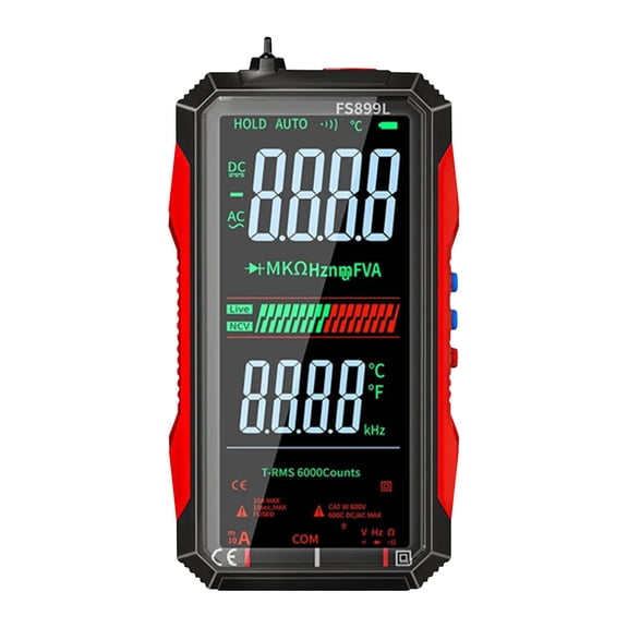 Electrician Multimeter True 600V Electrical pressure Tester With Color Screen Live Wire Detection Capacitance Resistance Frequency Measurement