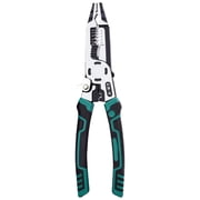 Electrician Pliers, 10-in-1 Multifunctional Wire Stripper, Crimper, Carbon Steel Cutter, TPR Grip, 8.9" for Electrical Maintenance, Home Improvement