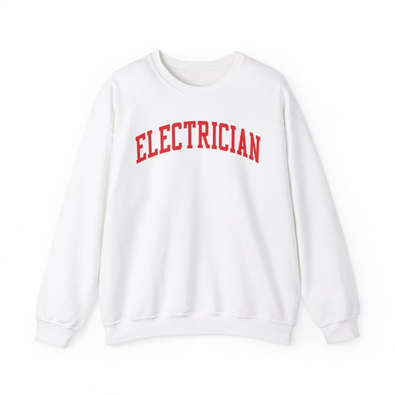 Electrician Sweatshirt Gifts Crew Neck Shirt Long Sleeve Unisex