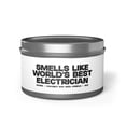 thumbnail image 1 of Electrician Tin Candle Gift Decor Vanilla Coffee Scented, 1 of 4