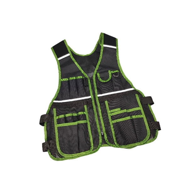 Electrician Tool Vest with Multiple Pockets Reflective Workwear Work Vest Perfect For Various Trades