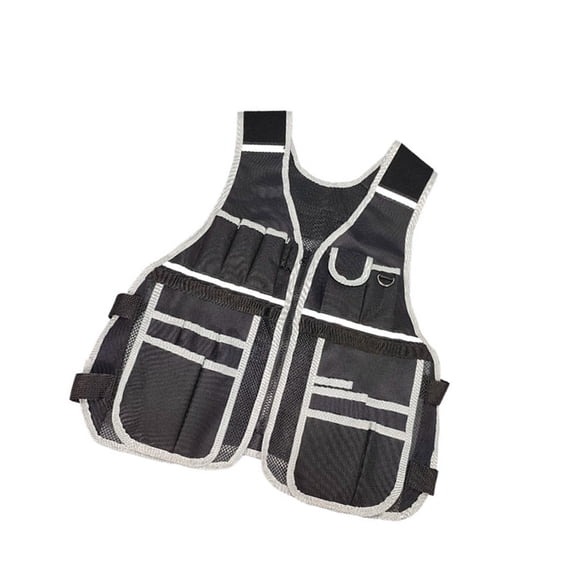 Electrician Tool Vest with Multiple Pockets Reflective Workwear Work Vest Perfect For Various Trades