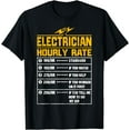 thumbnail image 1 of Electrician funny hourly rate gift for Electrician Dad T-Shirt, 1 of 4