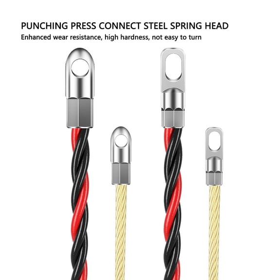 Electrician’s Manual Threader, Spring Steel Fish Tape For Conduit Wiring, Smooth Jam,<span Style="background:red"></span> Pulling