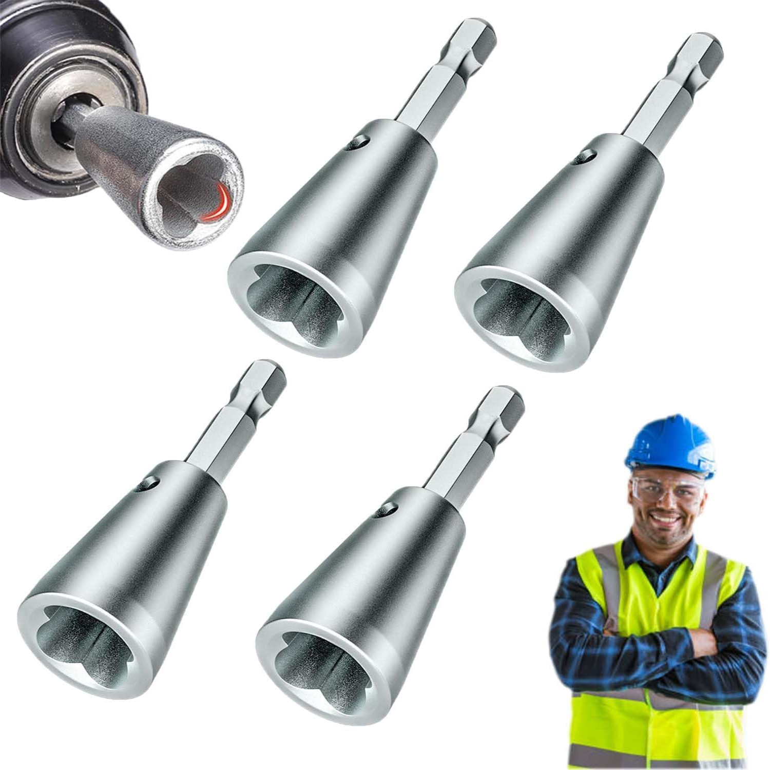Wire Twister 2/4X Wire Nut Twisting Tool Wire Cable Twister For Electrical Power Drill Driver Electrical Wire Nuts-606935