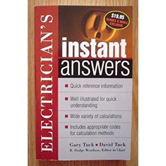 Pre-Owned Electrician's Instant Answers (Paperback) 0071437533 9780071437530