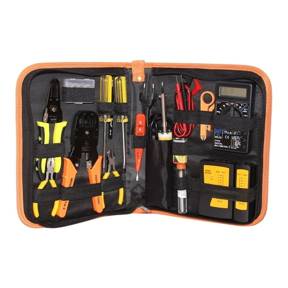 Electricians Network Screwdriver DIY Repair Tool Set Electrical Tool Kit Soldering Iron Kit USA 220V