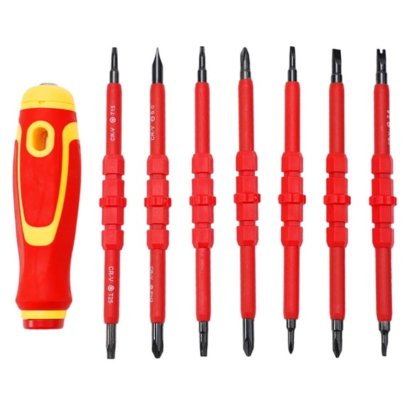 Electricians Slotted Cross Screwdriver Bit Kit Repair Tools Hand Tools