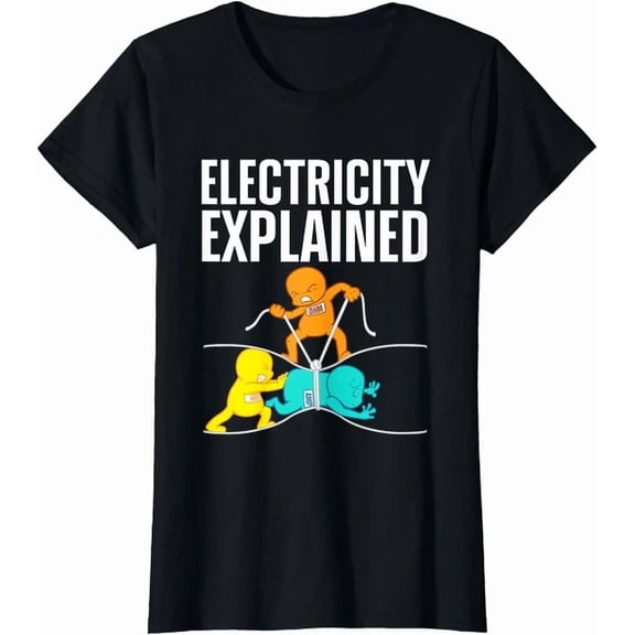 Electricity Engineer Nerd Electricity Explain T-Shirt