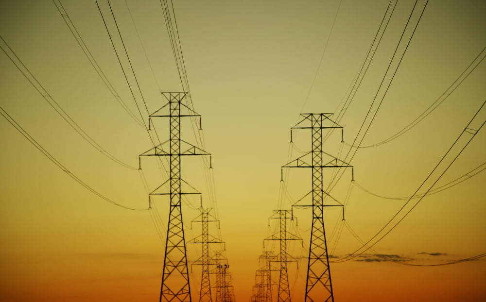 Electricity Pylons Canvas Art - Kelly Redinger  Design Pics (34 x 20)