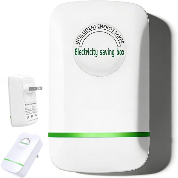 Electricity Saving Box, 2026 New Power Factor Saver, Surge Protection & Thermoregulation, 90V-250V 28KW Load, Plug and Play, Compact ABS Design, Hot Swappable for Home & Office (1PC)