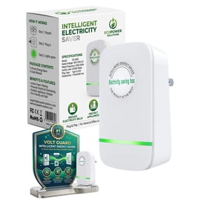 Electricity Saving Box – Energy Power Saver Device for Home & Office, Intelligent Plug-in Power Factor Stabilizer, Surge Protection, Reduce Electric Bill (1PCS))